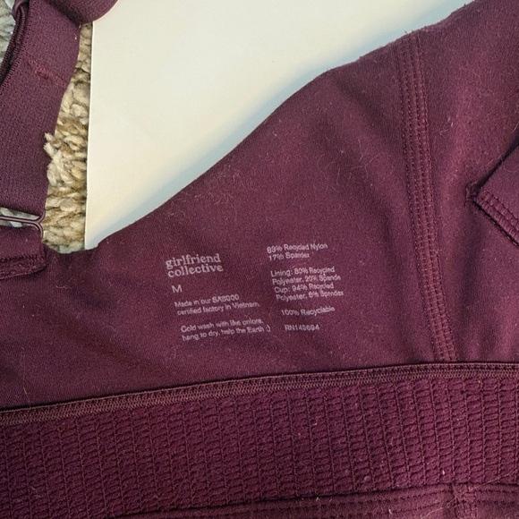 Girlfriend Collective Sports Bra Nursing Purple size Medium - Picture 6 of 13